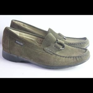 NWT Mephisto Loafers Size 11 - Olive Green Suede